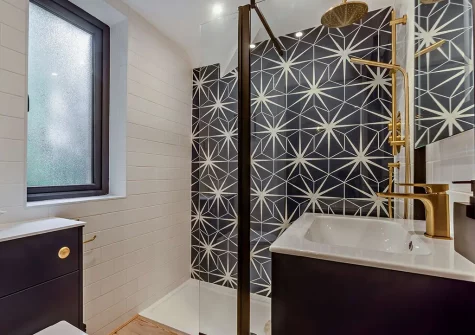 Bedroom #1 en-suite shower room at Dowr Gwel, Stratton