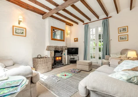 The living room at Dowr Penty, Helford