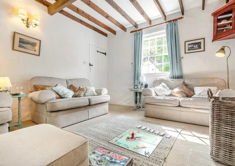The living room at Dowr Penty, Helford