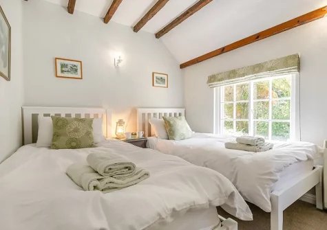Bedroom #2 at Dowr Penty, Helford