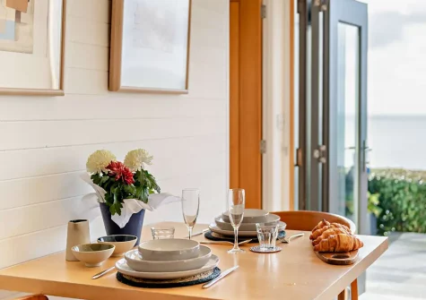 The bedroom at Driftsands, Tregonhawke Cliff