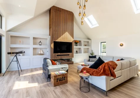 The living area at Driftwood Barton Close, Instow