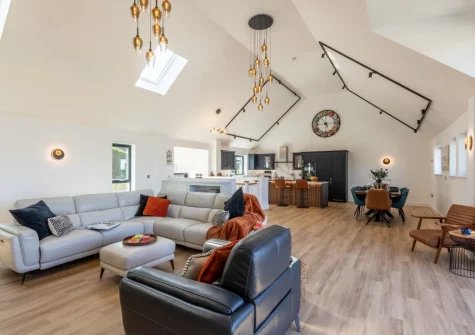 The living area at Driftwood Barton Close, Instow