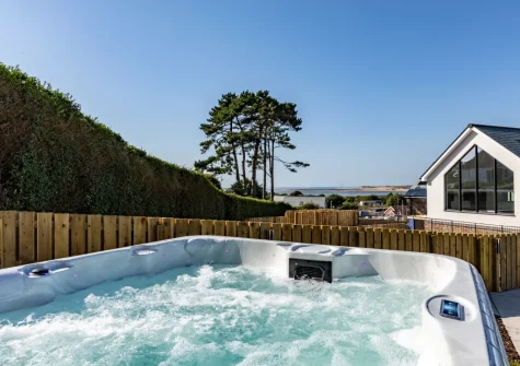 The hot tub at Driftwood Barton Close, Instow