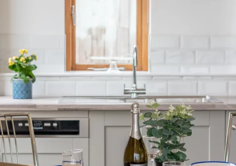 The kitchen at Driftwood Cottage, Bere Alston