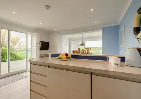 The kitchen at Driftwood, Mawgan Porth