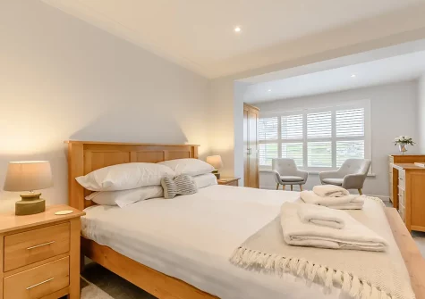 Bedroom #1 at Driftwood, Mawgan Porth