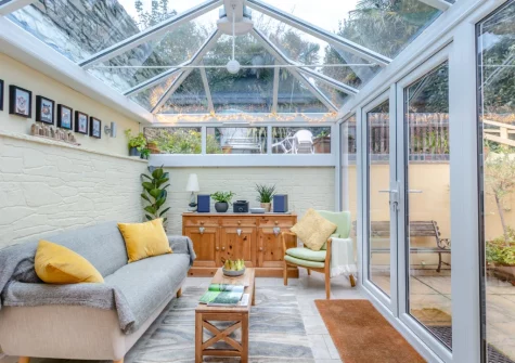 The conservatory at Drum Cottage, Appledore