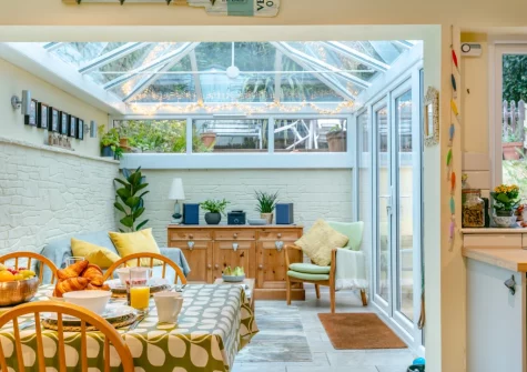 The dining area at Drum Cottage, Appledore