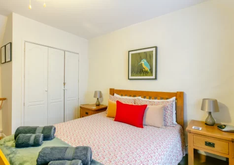 Bedroom #1 at Drum Cottage, Appledore