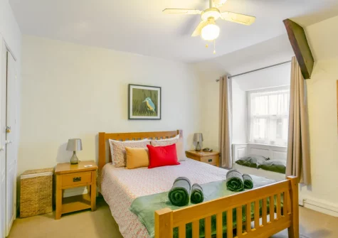 Bedroom #1 at Drum Cottage, Appledore