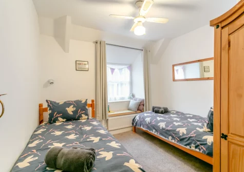 Bedroom #2 at Drum Cottage, Appledore