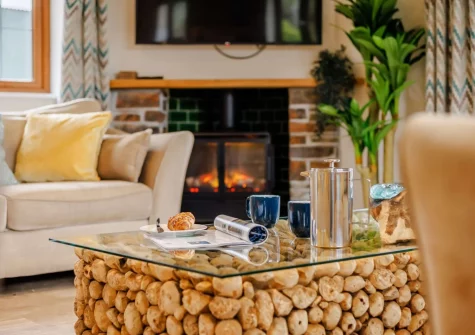 The living area at Duck Egg Cottage, Westward Ho!