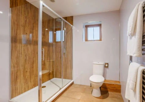 The shower room at Duck Egg Cottage, Westward Ho!