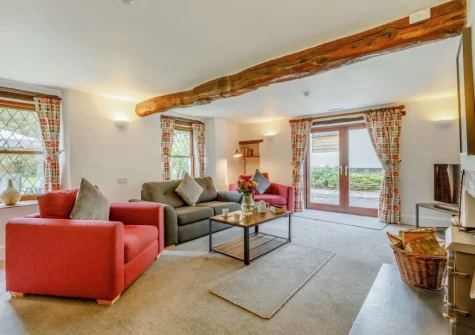 The living room at Duckdown, Bittadon