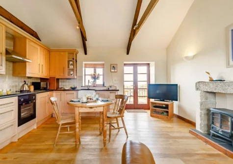 The kitchen & dining area at Duck's Waddle, Trevegean