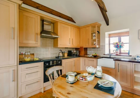The kitchen & dining area at Duck's Waddle, Trevegean