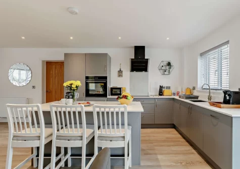 The kitchen at Dune Beachhouse, Westward Ho!