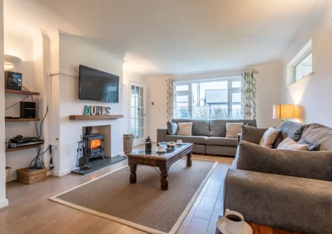The living area at Dunes at Westcroyde, Croyde