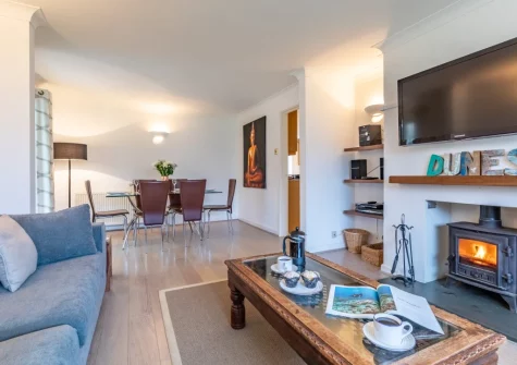 The living area at Dunes at Westcroyde, Croyde