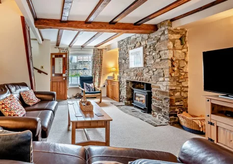 The living room at Ebb Tide Cottage, Appledore