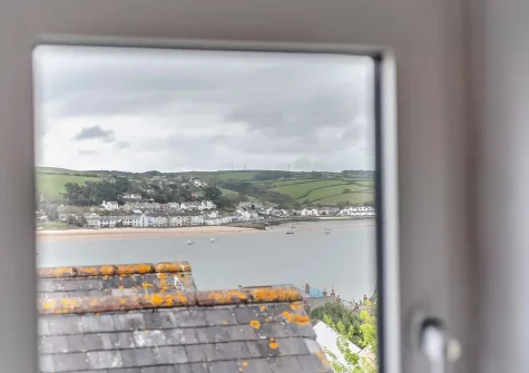 The view from bedroom #3 at Ebb Tide Cottage, Appledore