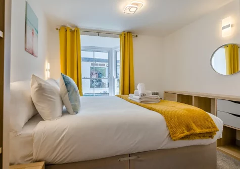 Bedroom #1 at Echo Beach, St Ives