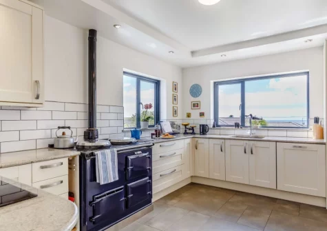 The kitchen at Eddystone View, Wembury