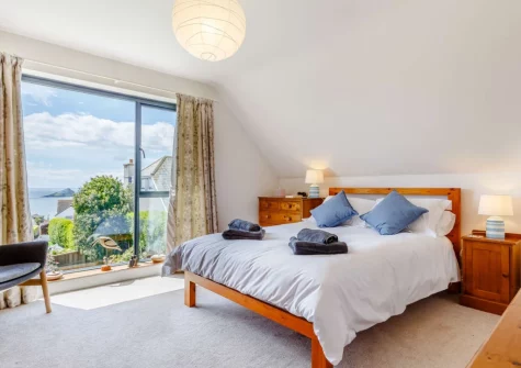 Bedroom #1 at Eddystone View, Wembury