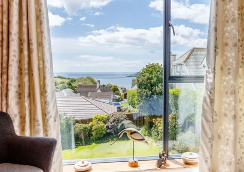 The B1view from bedroom #1 at Eddystone View, Wembury
