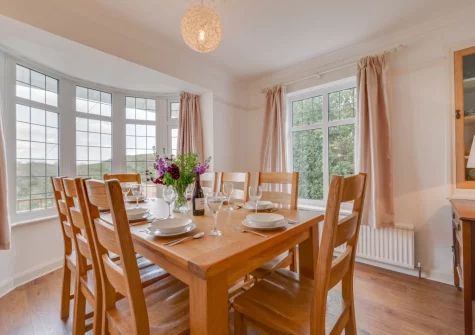 The dining room at Edgehill, Pentewan