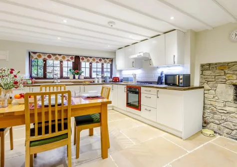 The kitchen & dining area at Edistone Barn, Edistone