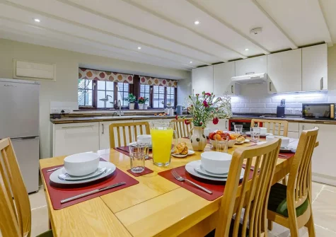 The kitchen & dining area at Edistone Barn, Edistone