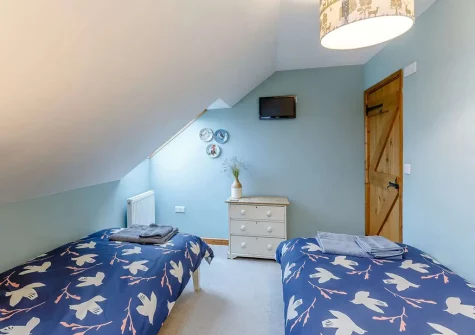 Bedroom #3 at Edistone Barn, Edistone