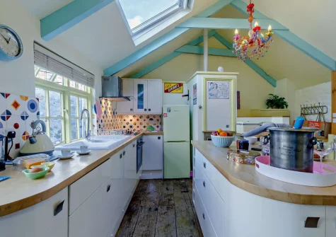 The kitchen at Eia's Loft, St Ives