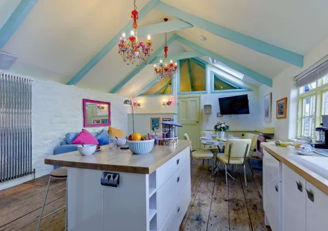 The kitchen & dining area at Eia's Loft, St Ives
