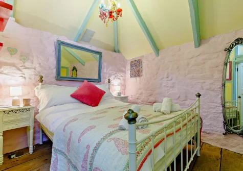 The bedroom at Eia's Loft, St Ives