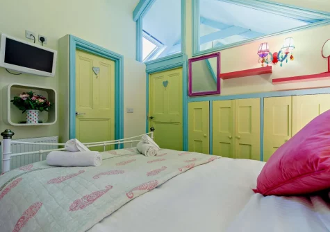 The bedroom at Eia's Loft, St Ives