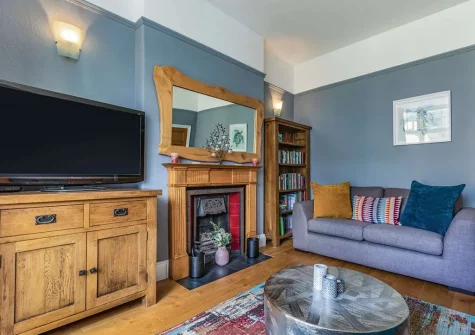 The living room at Elmbank, Combe Martin