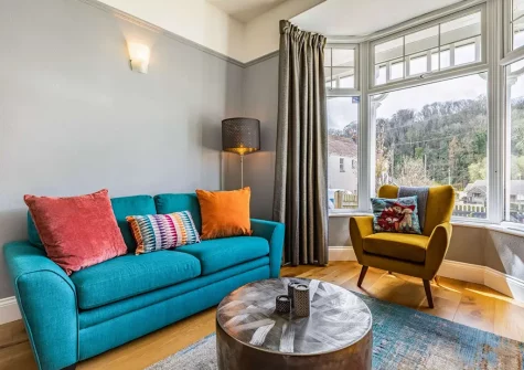 The living room at Elmbank, Combe Martin