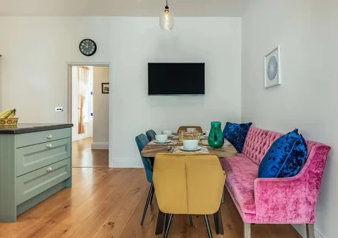 The dining area at Elmbank, Combe Martin
