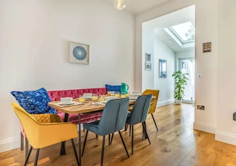 The dining area at Elmbank, Combe Martin