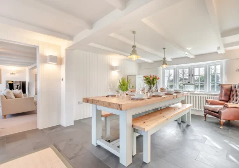 The dining room at Elmwood Cottage, Constantine Bay