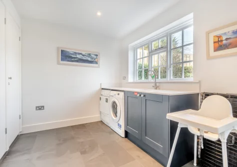 The utility room at Elmwood Cottage, Constantine Bay