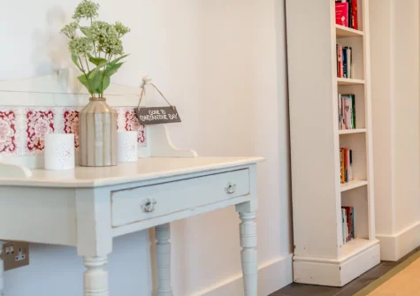 The entrance hallway at Elmwood Cottage, Constantine Bay