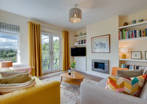 The living area at Emily's, Kingswear