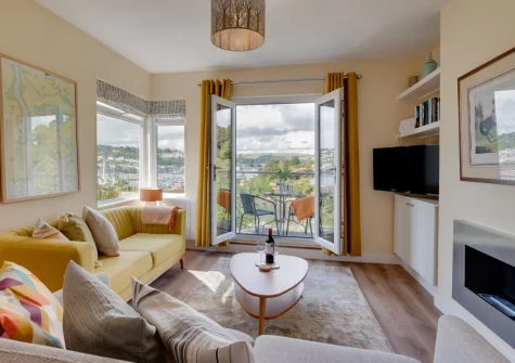 The living area at Emily's, Kingswear