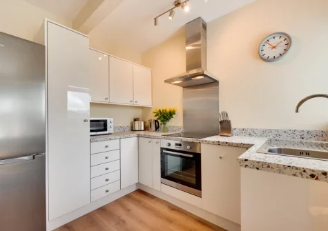 The kitchen at Emily's, Kingswear