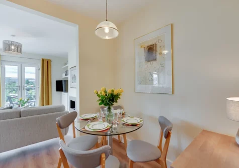 The dining area at Emily's, Kingswear