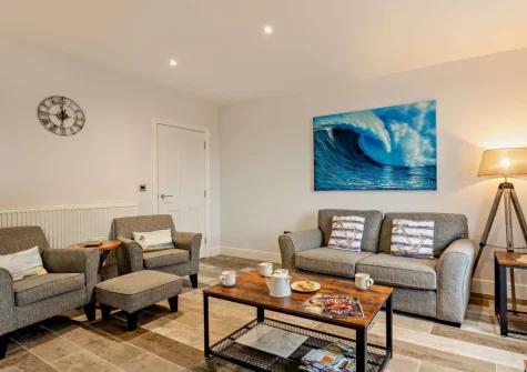 The living area at Enderley, Mortehoe